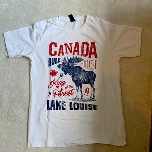 lake louise canadian moose t-shirt